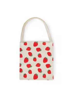 New! Strawberry Print Canvas Tote Bag Summer 2026 Target Bullseye’s Playground